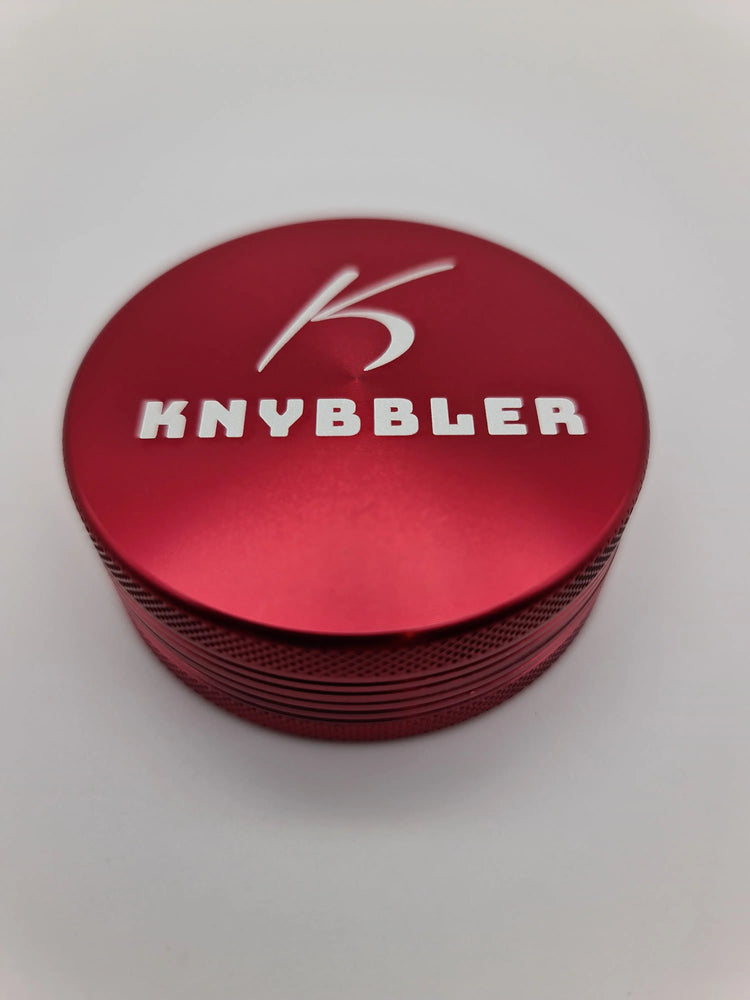 Knybbler's Aluminium Grinder | 2-teilig | Ø 62 mm | ^ 23mm | rot Knybbler