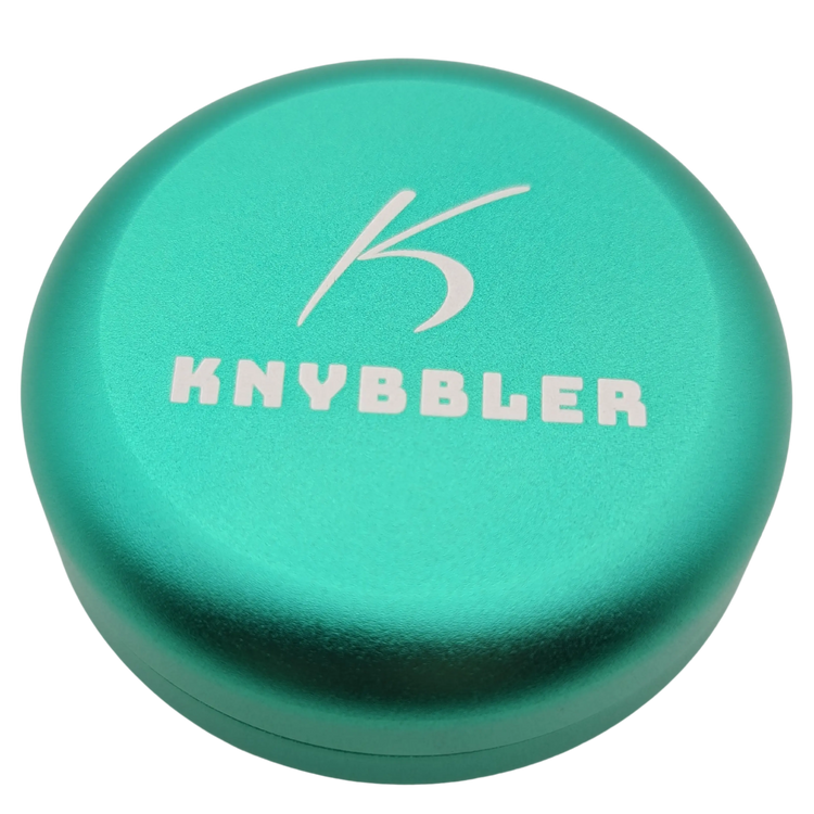 Aufbewahrungsdose / Luftdicht / Wasserdicht / Lichtdicht / Knybbler Cannapuck 1.0 / Metall Dose / ø55x23mm / Pillendose (grün) Knybbler