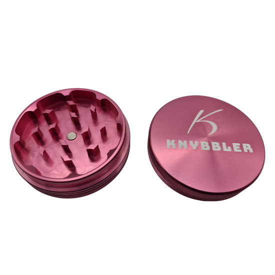 Knybbler's Aluminium Grinder | 2-teilig |  Ø 62 mm | ^ 23mm | rosa