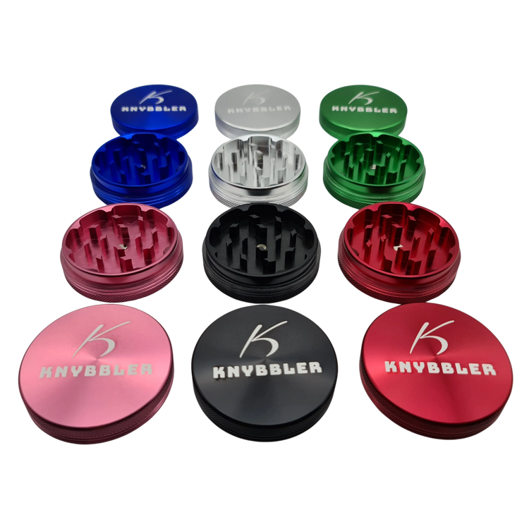 Knybbler's Aluminium Grinder | 2-teilig | Ø 62 mm | ^ 23mm | silber Knybbler