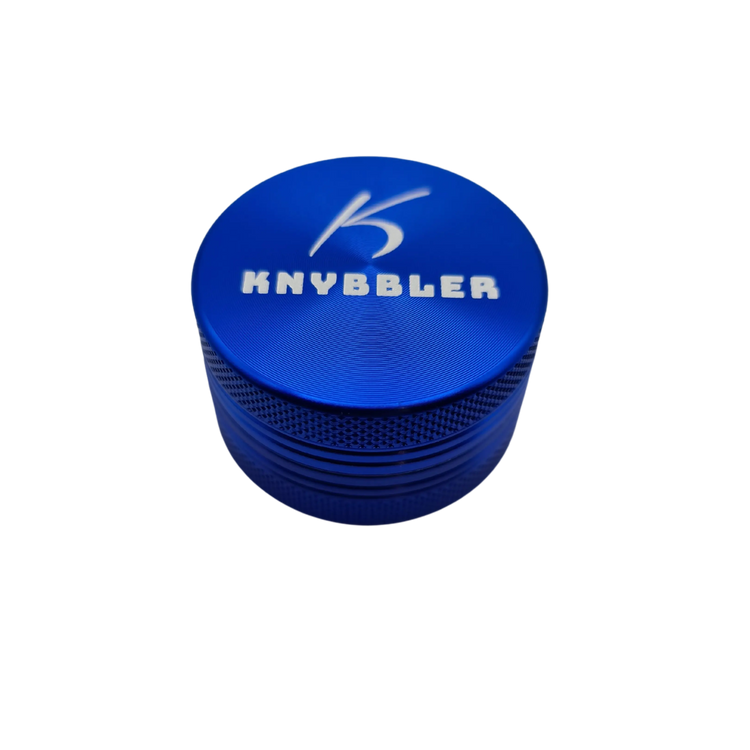 Knybbler's Mini Aluminium Grinder | 2-teilig | Ø 40 mm | ^ 24mm | blau Knybbler