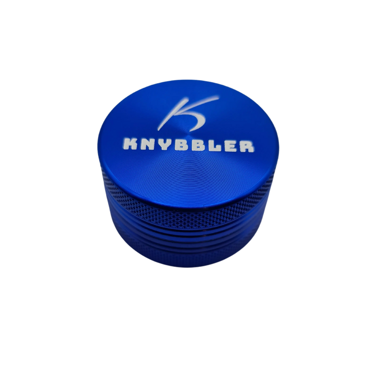 Knybbler's Mini Aluminium Grinder | 2-teilig |  Ø 40 mm | ^ 24mm | blau Knybbler