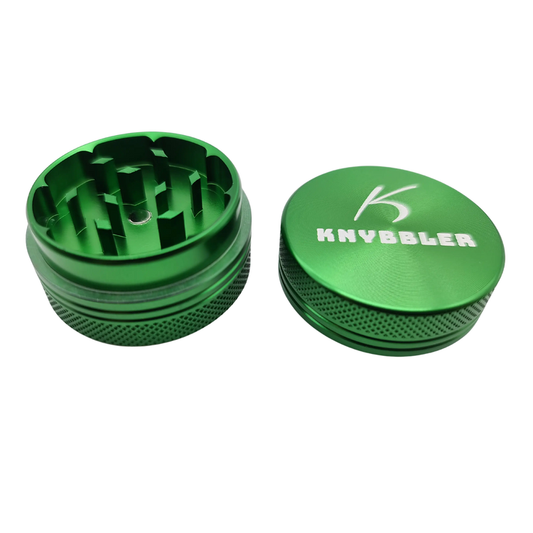 Knybbler's Mini Aluminium Grinder | 2-teilig | Ø 40 mm | ^ 24mm | grün Knybbler