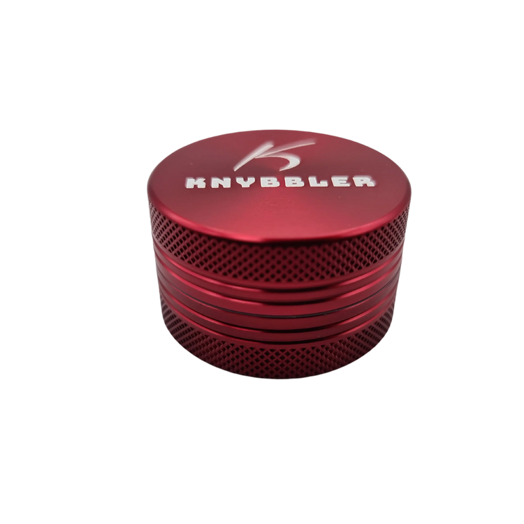 Knybbler's Mini Aluminium Grinder | 2-teilig | Ø 40 mm | ^ 24mm | rot Knybbler