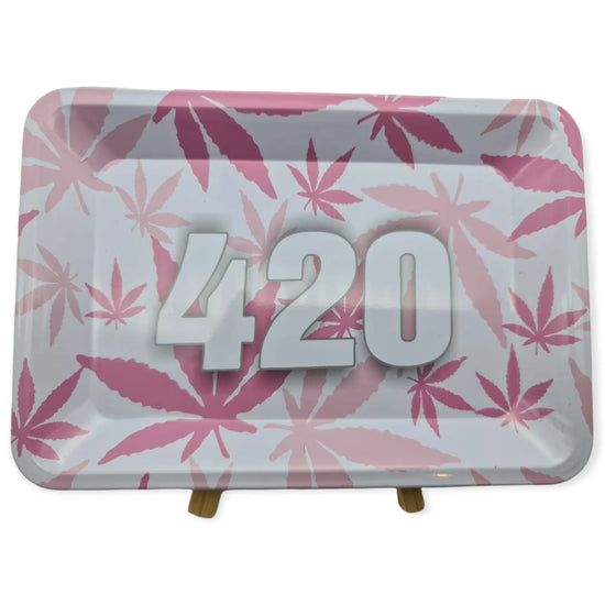 Knybbler's Rolling Tray 420 aus Metall Pink Knybbler
