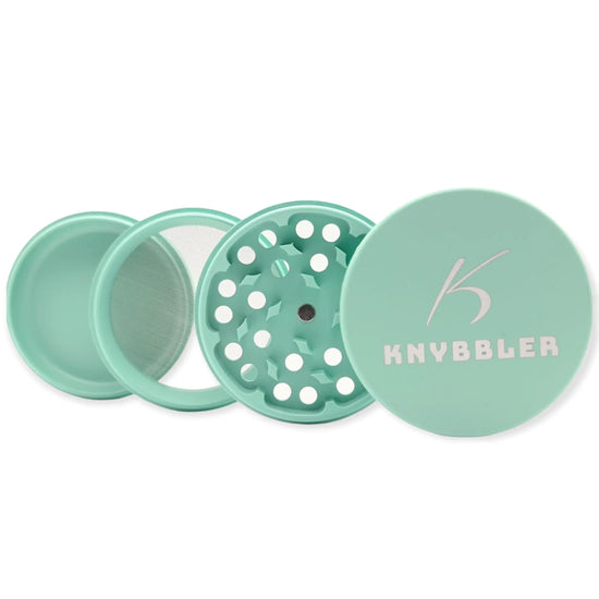 Knybbler's Keramik Grinder | 4-teilig | Nano Keramik beschichtete | Ø 63 mm | (grün)