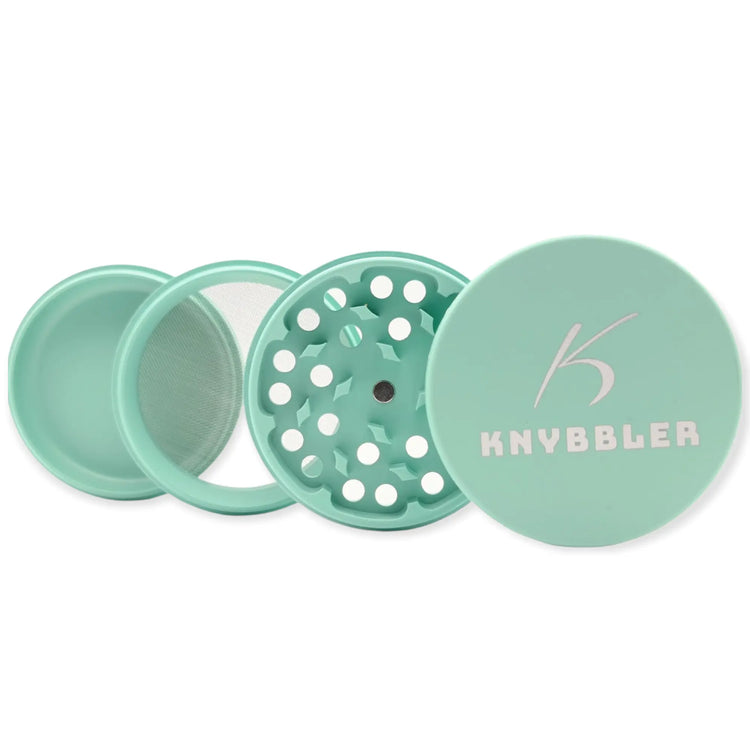 Knybbler's Keramik Grinder | 4-teilig | Nano Keramik beschichtete | Ø 63 mm | (grün) Knybbler