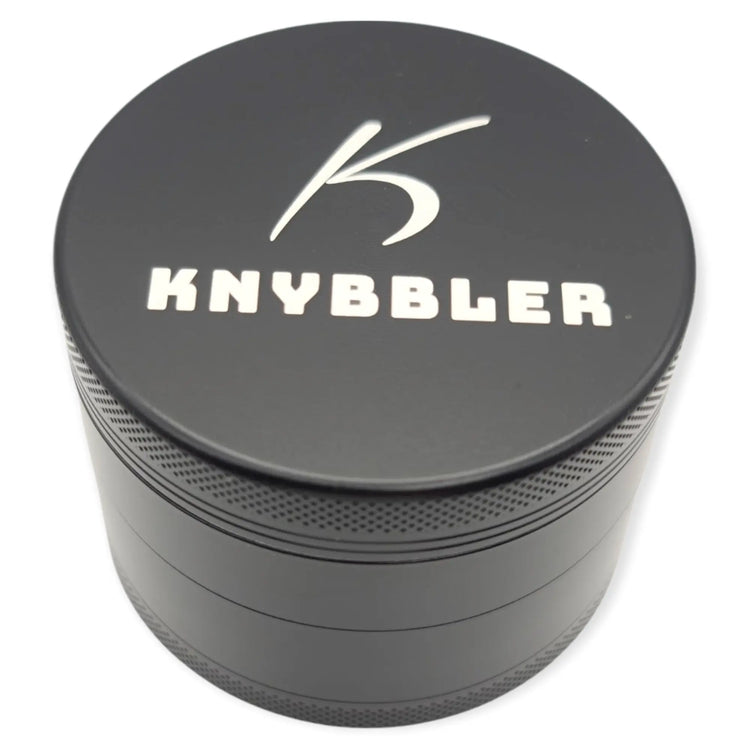 Knybbler's Keramik Grinder | 4-teilig | Nano Keramik beschichtete | Ø 63 mm | (schwarz) Knybbler