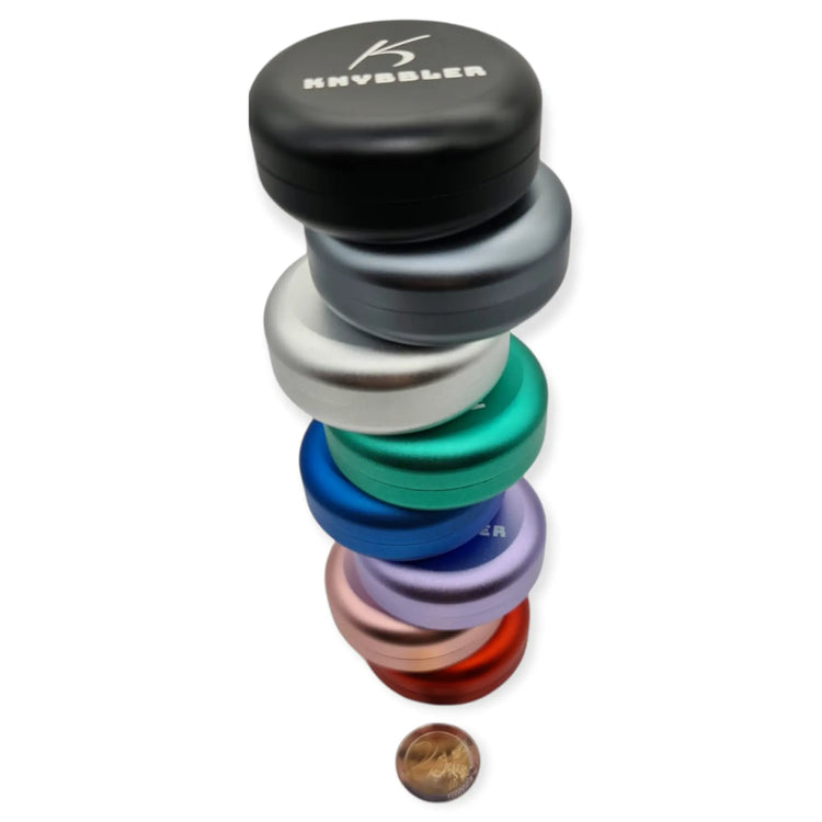Aufbewahrungsdose / Luftdicht / Wasserdicht / Lichtdicht / Knybbler Cannapuck 1.0 / Metall Dose / ø55x23mm / Pillendose (rose gold) Knybbler