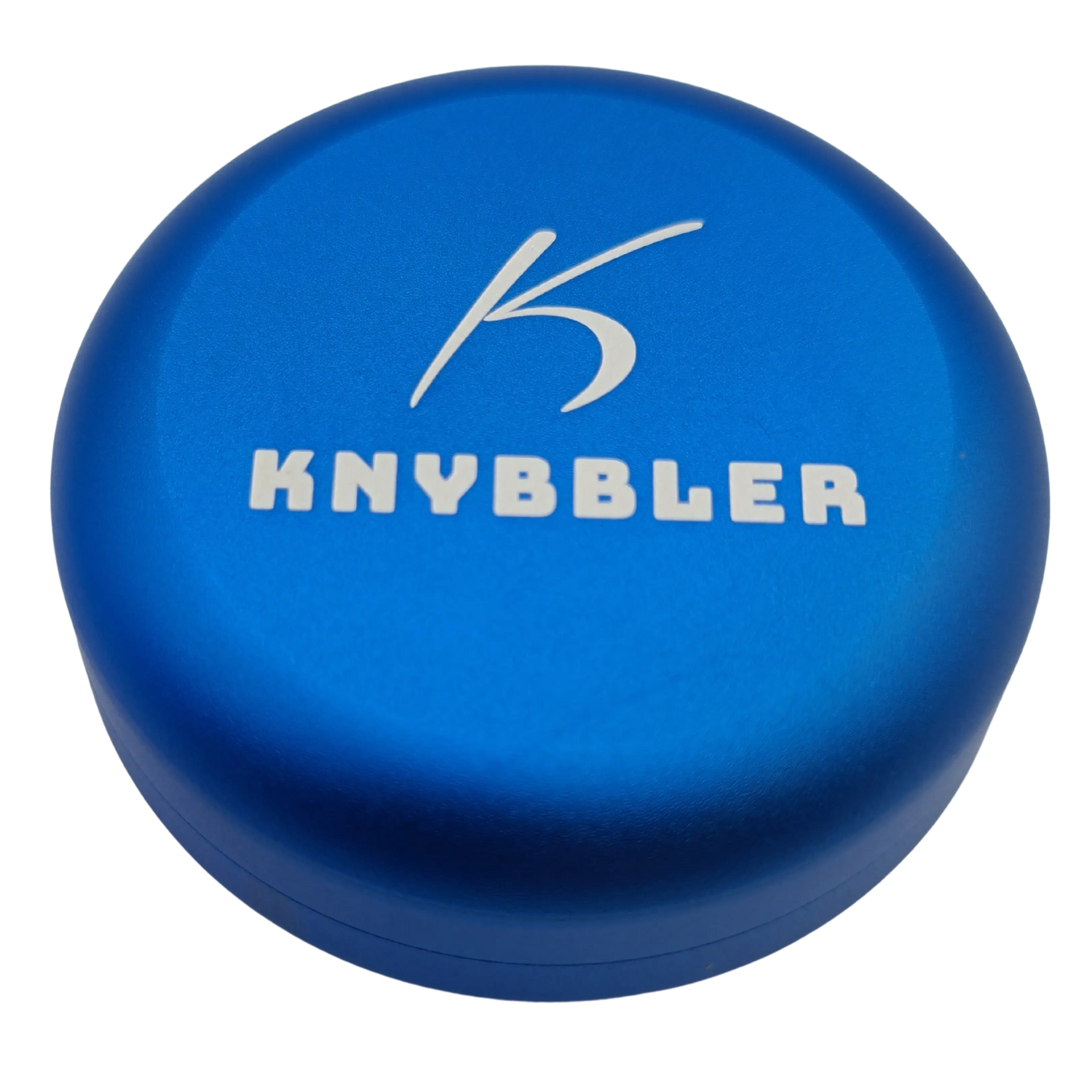 Aufbewahrungsdose / Luftdicht / Wasserdicht / Lichtdicht / Knybbler Cannapuck 1.0 / Metall Dose / ø55x23mm / Pillendose  (blau) Knybbler