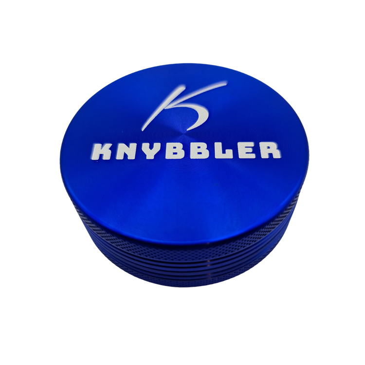 Knybbler's Aluminium Grinder | 2-teilig |  Ø 62 mm | ^ 23mm | blau Knybbler