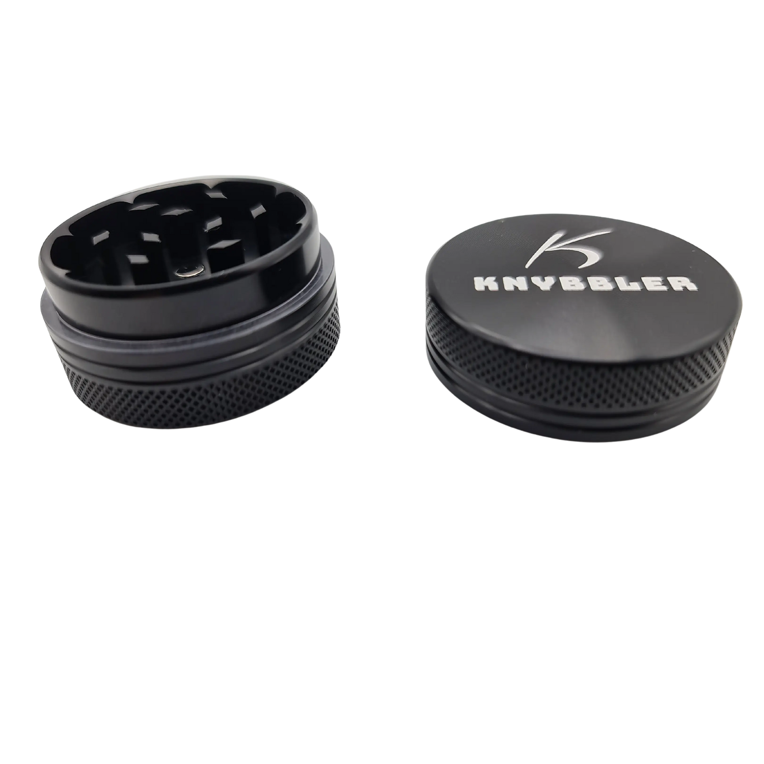 Knybbler's Mini Aluminium Grinder | 2-teilig |  Ø 40 mm | ^ 24mm | schwarz Knybbler