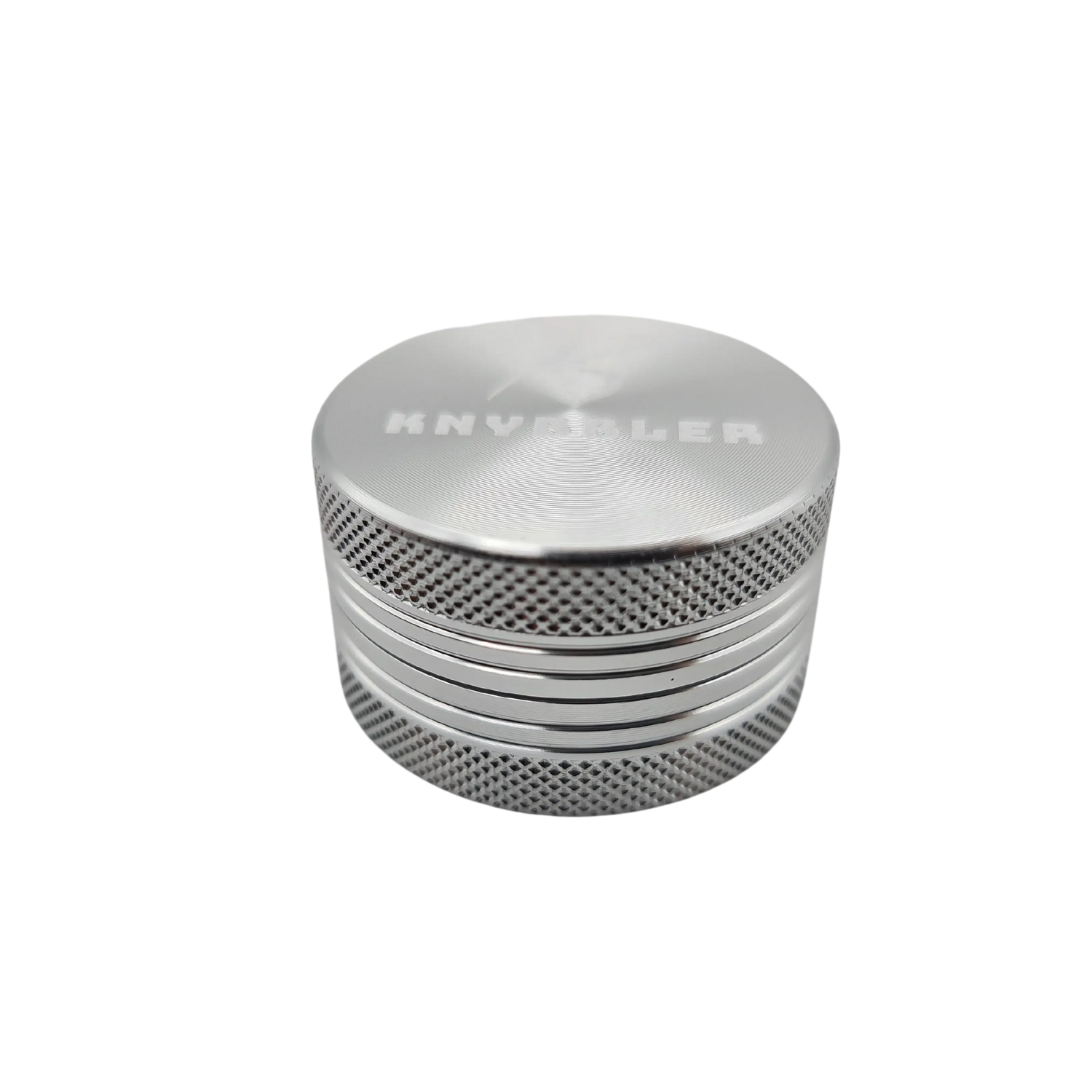 Knybbler's Mini Aluminium Grinder | 2-teilig |  Ø 40 mm | ^ 24mm | silber Knybbler