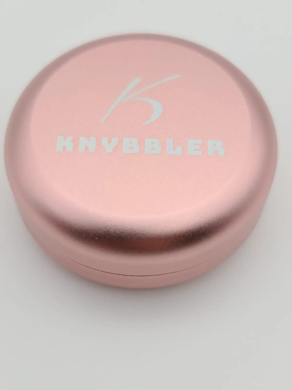 Aufbewahrungsdose / Luftdicht / Wasserdicht / Lichtdicht / Knybbler Cannapuck 1.0 / Metall Dose / ø55x23mm / Pillendose  (rose gold) Knybbler