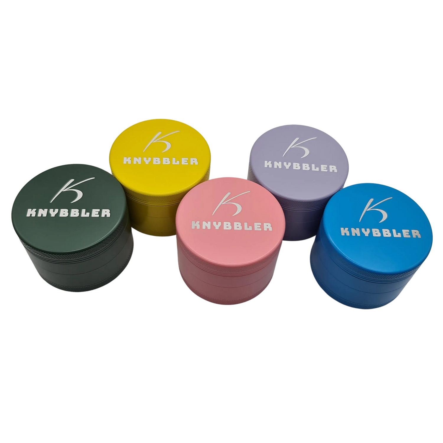 Knybbler's Keramik Grinder | 4-teilig | Nano Keramik beschichtete | Ø 63 mm | (rosa) Knybbler