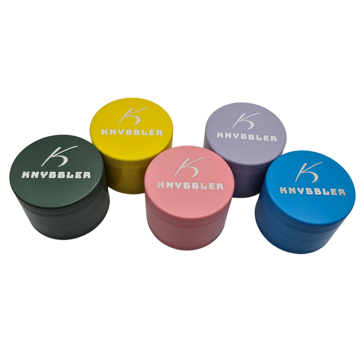 Knybbler's Keramik Grinder | 4-teilig | Nano Keramik beschichtete | Ø 63 mm | (rosa) Knybbler