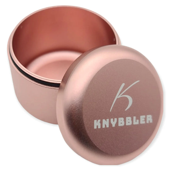 Knybbler's Cannapuck 2.0 Metall Dose ø55x46mm (rose gold) Knybbler