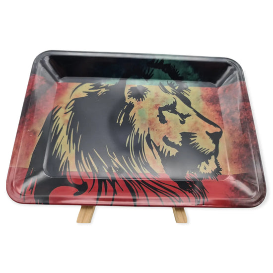 Knybbler's Rolling Tray Lion aus Metall Knybbler