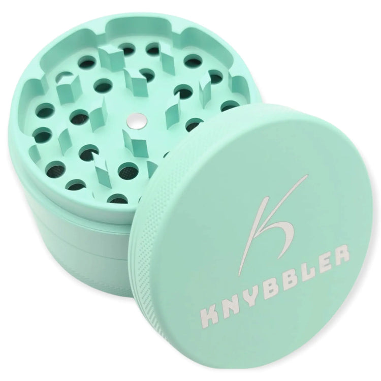 Knybbler's Keramik Grinder | 4-teilig | Nano Keramik beschichtete | Ø 63 mm | (grün) Knybbler