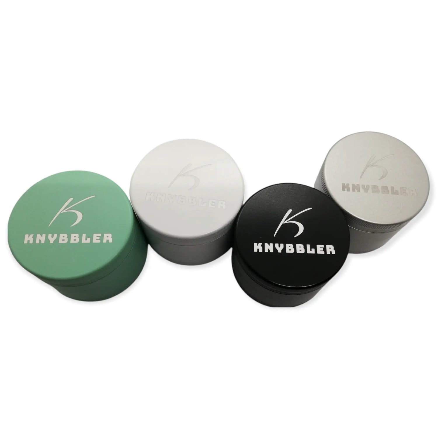 Knybbler's Keramik Grinder | 4-teilig | Nano Keramik beschichtete | Ø 63 mm | (grün) Knybbler